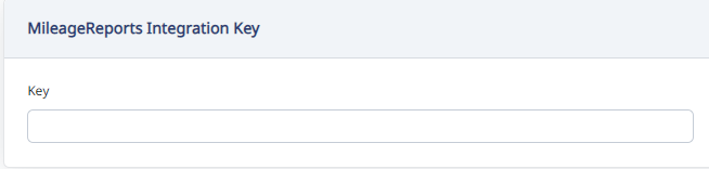 Pasting the MileageReports integration key in Haldi Tech